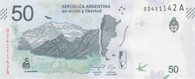 50 Pesos Argentinien 2018 p.363a